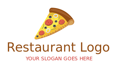 pizza parlor logo pepperoni pizza slice