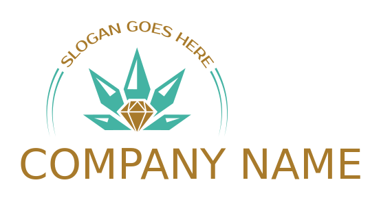 gemstones logo maker jewel weed with diamond