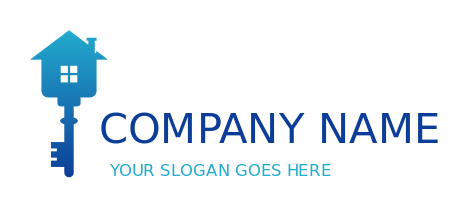 generate a property logo key merged with house