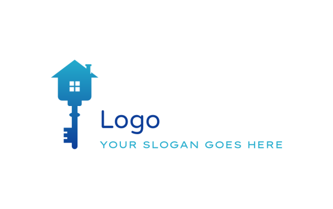 generate a property logo key merged with house