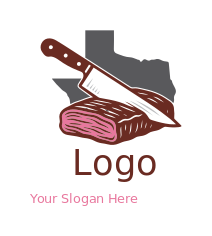 knife cutting brisket in Texas