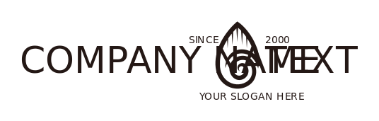 beauty logo maker koru in leaf line art