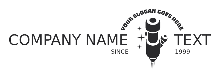 make an energy logo laser gun silhouette