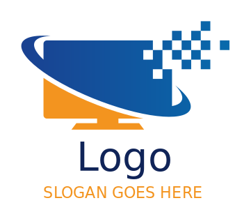 Auto mechanic logo racing car in sun