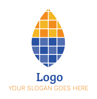 energy logo leaf shaped solar panels