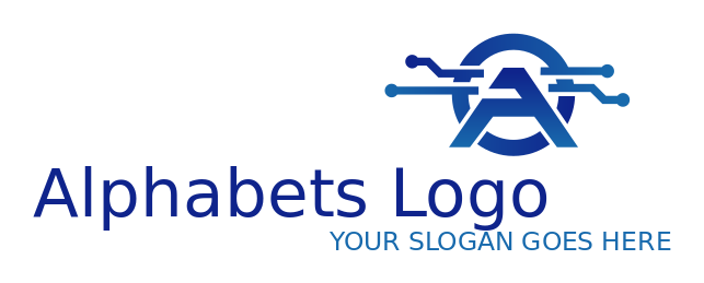 IT logo image circle incorporating letter A 