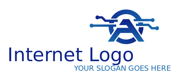 IT logo image circle incorporating letter A 