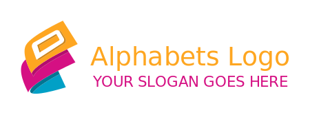 Letter D logo icon merged with papers 