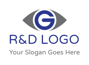 Design a Letter G logo made of eye