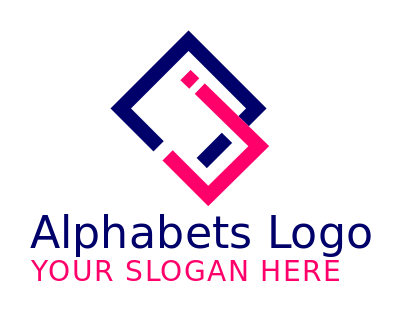 letter j combined with rhombus 