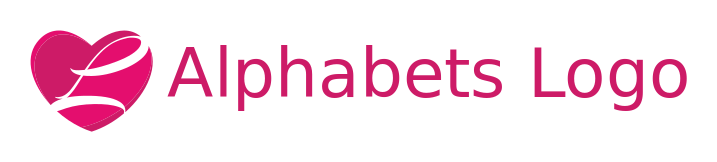 Letter L logo template in front of heart