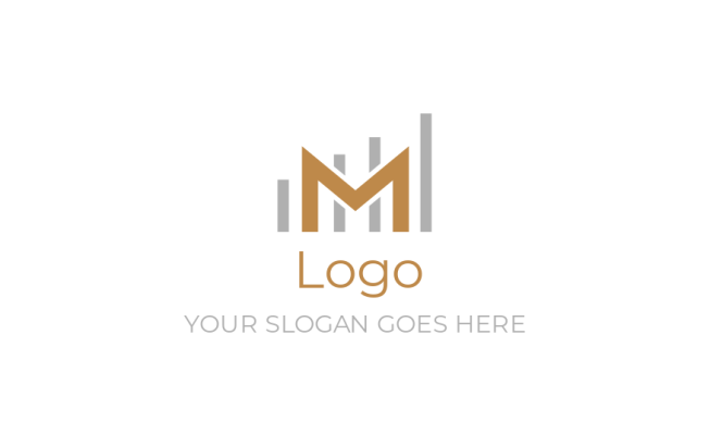 M Rectangular Logo M Shaped Logo Letter M Logo Design Template With Luxury Circle Shape