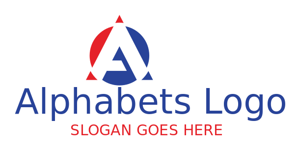 Design a Letter A logo merged with circle