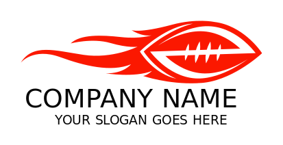 sports logo Letter Z in rugby ball with flames