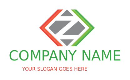 Letter Z logo icon merged with arrows