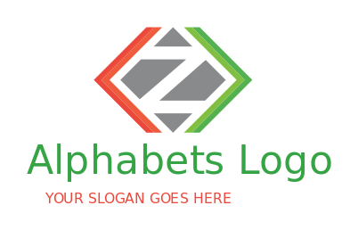 Letter Z logo icon merged with arrows