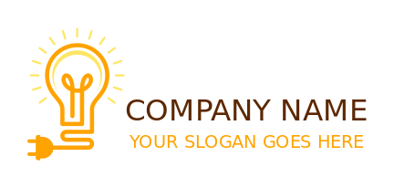 make an energy logo maker light bulb with plug