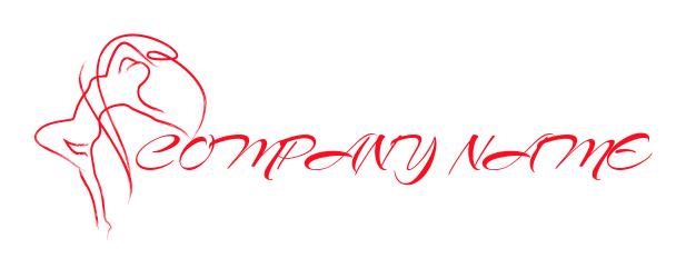 entertainment logo line art figure dancing