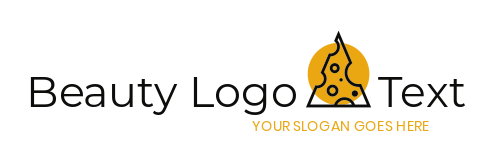 make a food logo line art cheese triangle