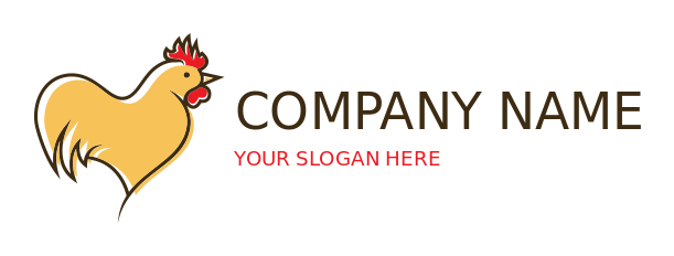 pet logo symbol line art chicken