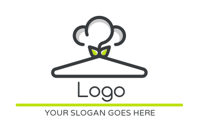 apparel logo hanger forming cotton fluffy flower