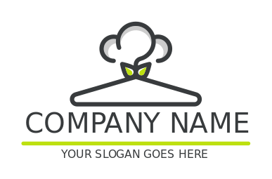 apparel logo hanger forming cotton fluffy flower