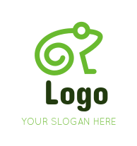 create an animal logo line art frog