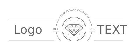 gemstones logo line art style diamond