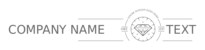 gemstones logo line art style diamond