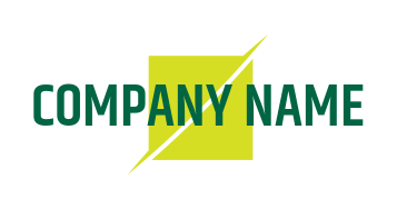 text logo maker in line slashing square