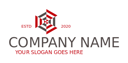 arts logo lines triangular patterns on marble