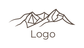 landscape logo lines forming mountain