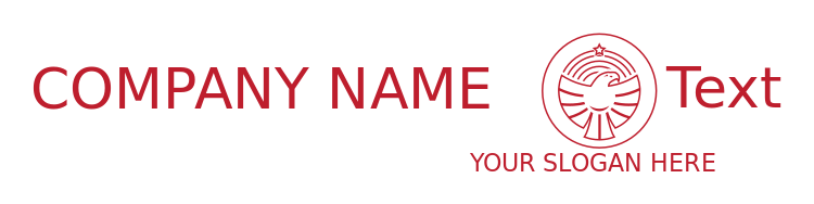 bird logo lines forming eagle in circle