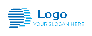 create a community logo lines in human faces - logodesign.net