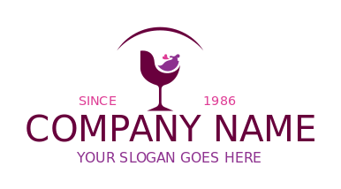 restaurant logo icon beverage and wine glass
