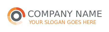 alphabet logo loading symbol forming Letter O