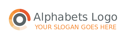 alphabet logo loading symbol forming Letter O