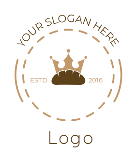 restaurant logo loaf of bread with crown