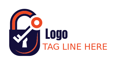 lock and key logo