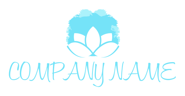 make a beauty logo lotus flower in the splash