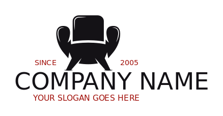 home improvement logo lounge sofa silhouette