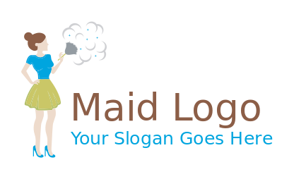 300+ Maid Logos | Free Housekeeper Logo Generator | LogoDesign.net