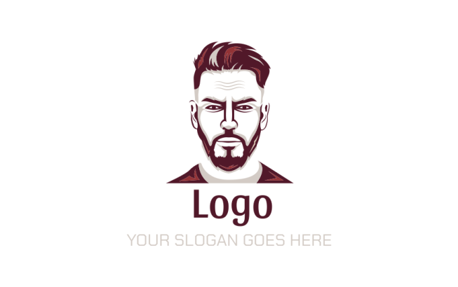 Make a logo of barber haircut