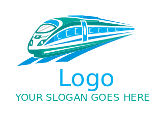 Make a transportation logo of metro train