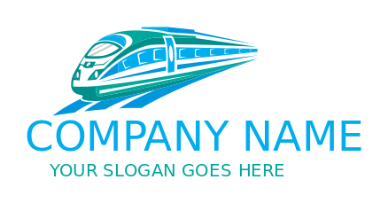 Make a transportation logo of metro train