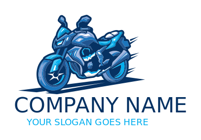 Make an illustrative mechanic logo of naked bike