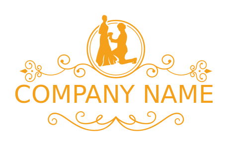 matchmaking logo man proposing woman