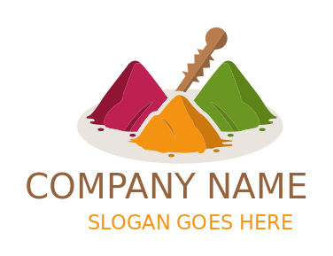 restaurant logo online masala powder