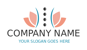 spa logo icon stones and lotus flower