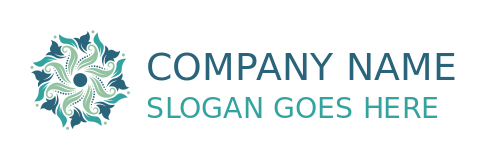 spa logo online ornament leaves mandala